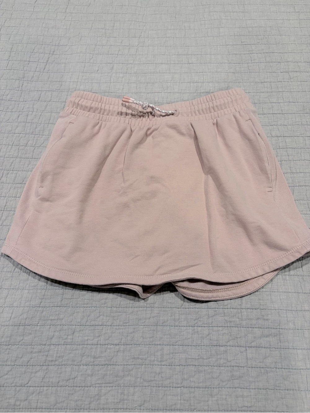Athleta Girl Pale Pink Skort Shorts with Drawstring
